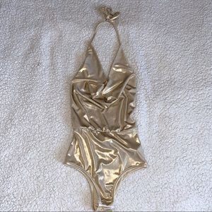 Gold bodysuit size S